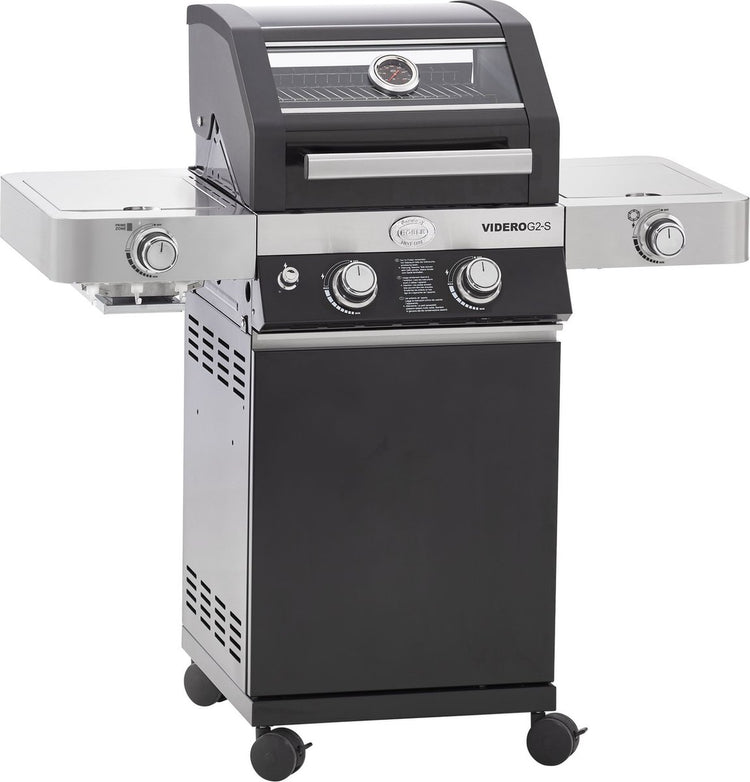 Rösle barbecue - barbecue gas videro g2-s vario 30 mbar - roestvast staal - zwart