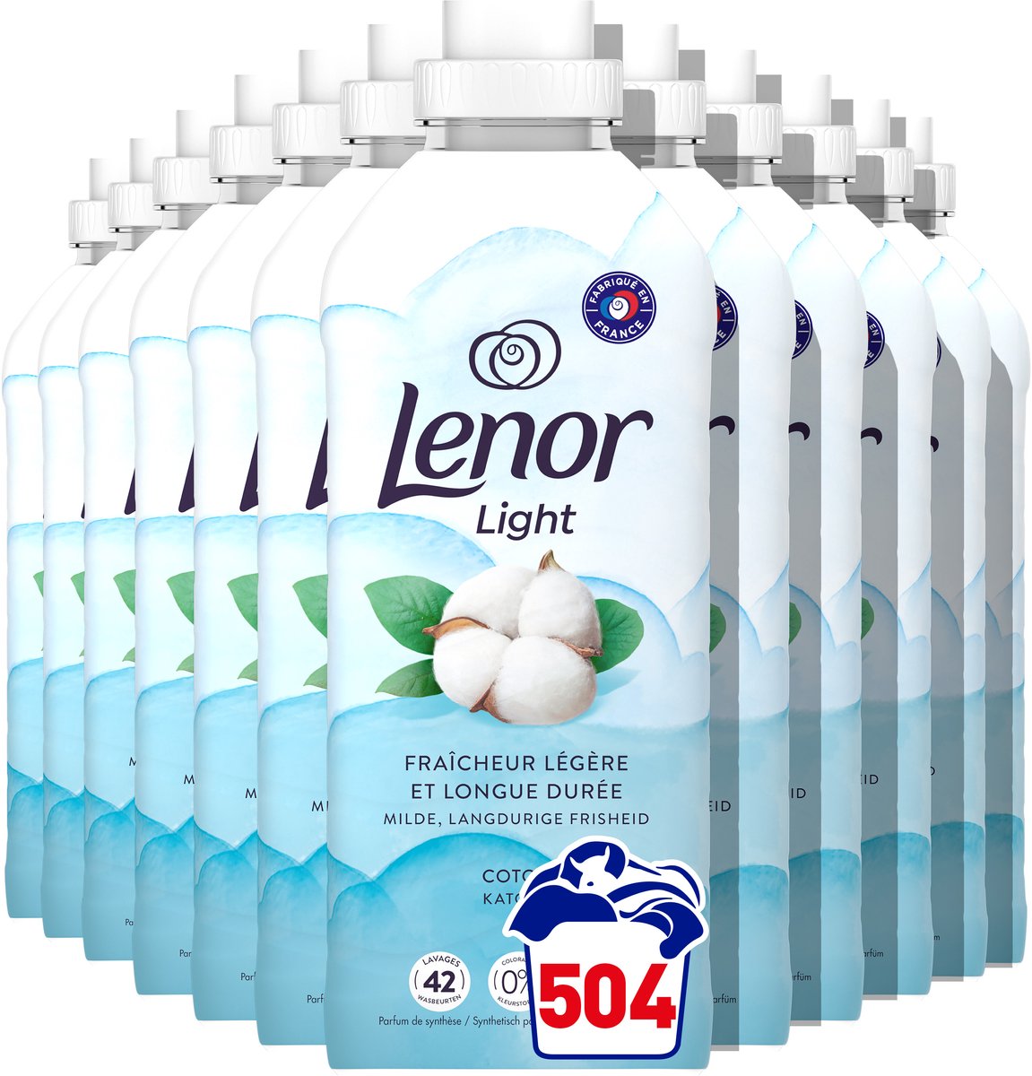 Lenor wasverzachter katoen fris - 12 x 42 wasbeurten