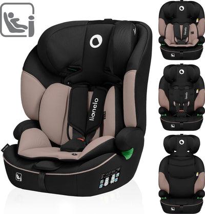 Lionelo levi i-size autostoel 76-150 cm (9-36 kg) – groep 1 2 3 – voorwaarts gericht – 5-puntsgordel – verstelbare hoofdsteun – memory foam – dri-seat – ece r129 03