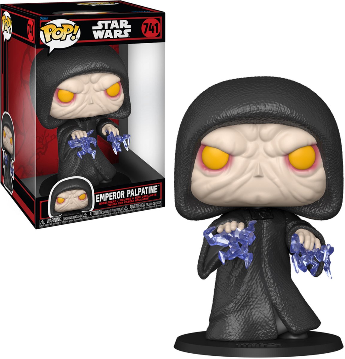 Funko pop! star wars - emperor palpatine darkside #741 jumbo 10'' inch (25cm)