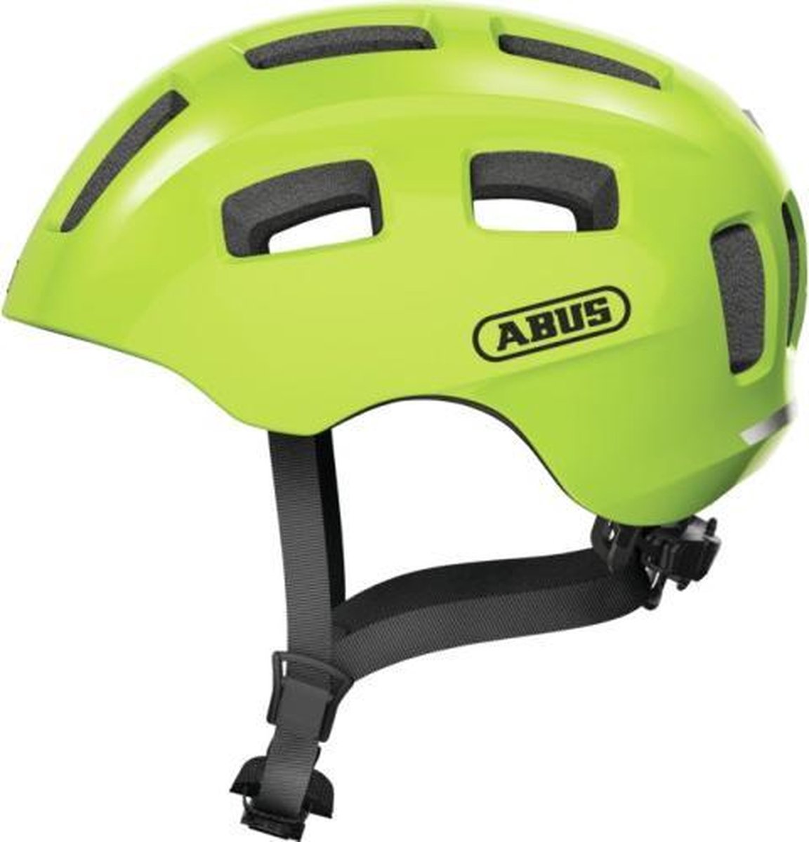 Abus fietshelm youn-i 2.0 signal yellow m - 52-57 cm - geel - geschikt voor gebruik op elektrische fietsen - stadsfietsen - 260 g