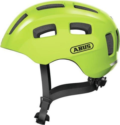 Abus fietshelm youn-i 2.0 signal yellow m - 52-57 cm - geel - geschikt voor gebruik op elektrische fietsen - stadsfietsen - 260 g