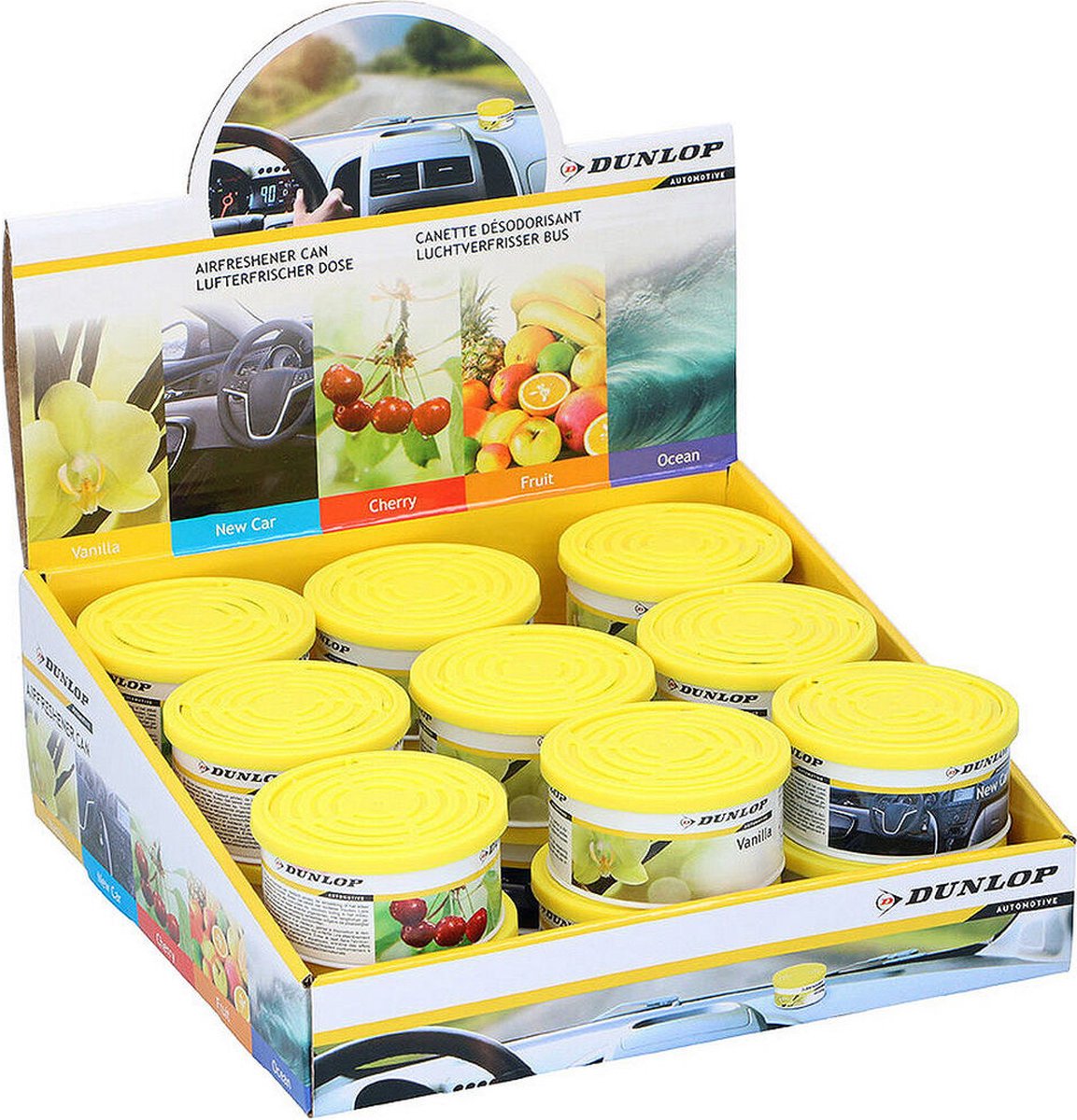 Dunlop - luchtverfrisser can 5ass - metaal kunststof