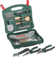 Bosch x-line borenset - 70-delig - titanium plus serie - voor hout, metaal en steen - met gratis handgereedschap