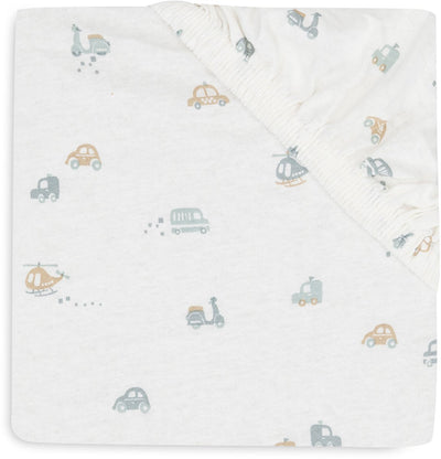 Jollein baby - hoeslaken jersey 60x120cm - ledikant babybed - zacht katoen - on the go