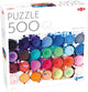 Tactic water colors – puzzel – 500 stukjes – kleurrijke waterverf palet – creatieve kunst en schildermaterialen – hoogwaardige scandinavische kwaliteit