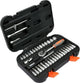 Sthor 58640 - dopsleutelset - 1 4 inch - 38-delig - ergonomische handgreep