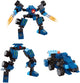 Lobbes speelgoed bv lobbes bouwset transformeerbare robot titan blauw 71-delig speelgoed.