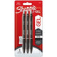 Sharpie s-gel | gelpennen | medium punt (0,7 mm) | zwarte inkt | 3 stuks