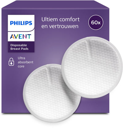 Philips avent zoogcompressen – 60 stuks – voorkomt doorlekken