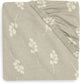 Jollein - hoeslaken jersey 70x140cm - wieg, ledikant, babybed - twig - olive green