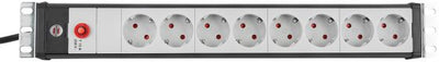 Brennenstuhl premium-line 19 stekkerdoos 8-voudig stekkerdoos (zwart lichtgrijs, 3 meter)