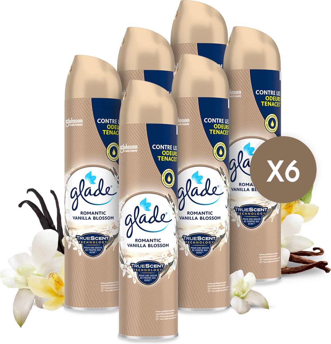 Glade aerosol romantic vanilla blossom