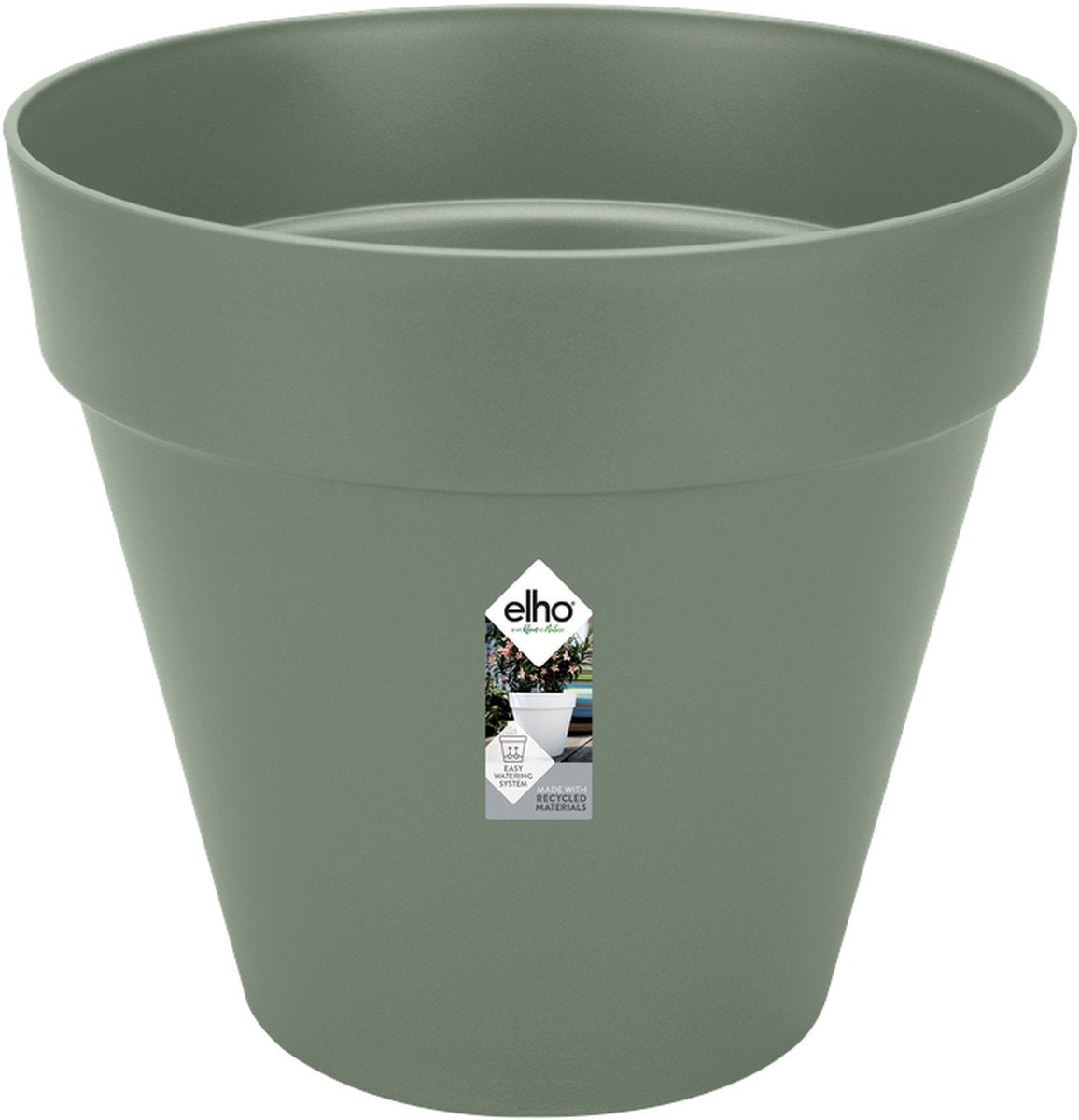 Elho loft urban rond 40 - bloempot voor buiten - ø 38.5 x h 35.3 cm - pistachegroen
