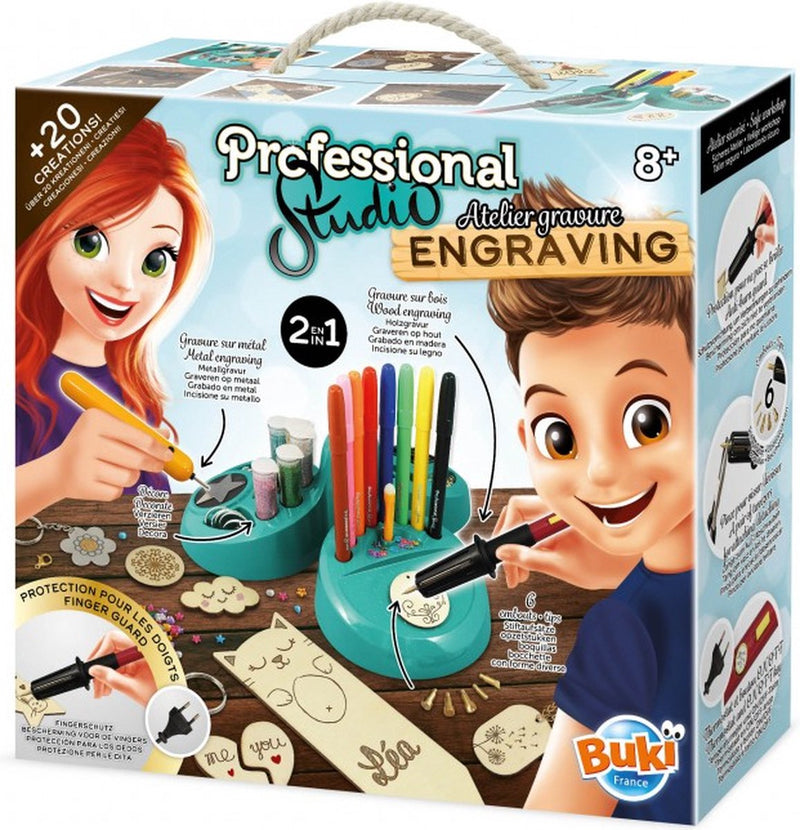 Buki france buki - professional studio engraving workshop - graveren in hout en metaal - creatief speelgoed