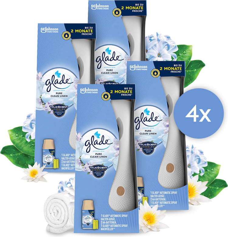 Glade automatic spray houder pure clean linen