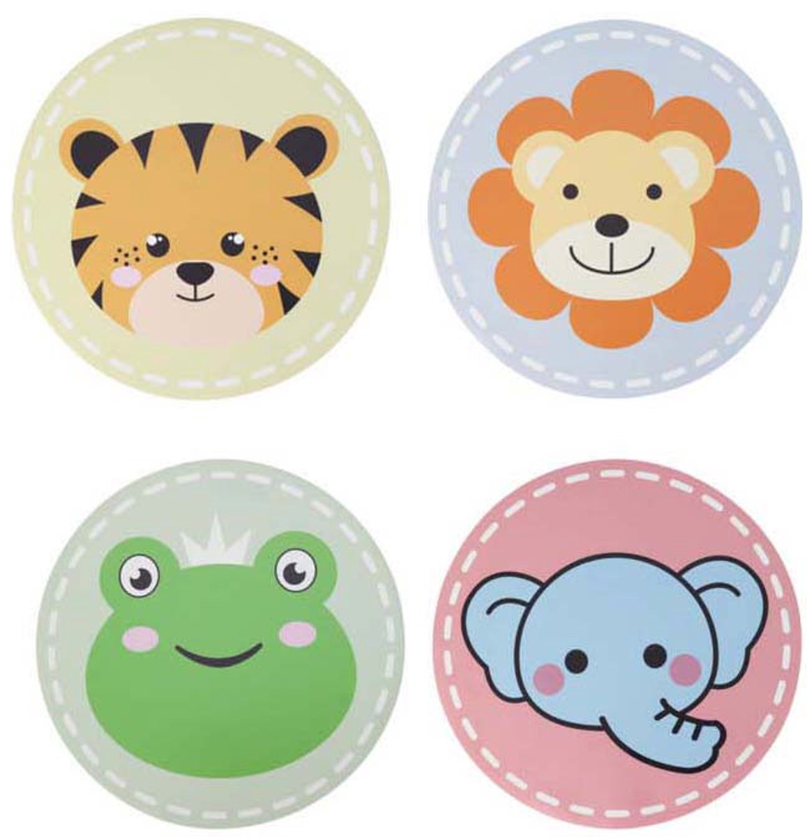 Koopman ronde dierenplacemats set van 12, 38cm