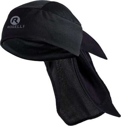 Rogelli bandana wielrennen heren en dames - hoofddoek fietsmuts unisex - zwart - maat one size