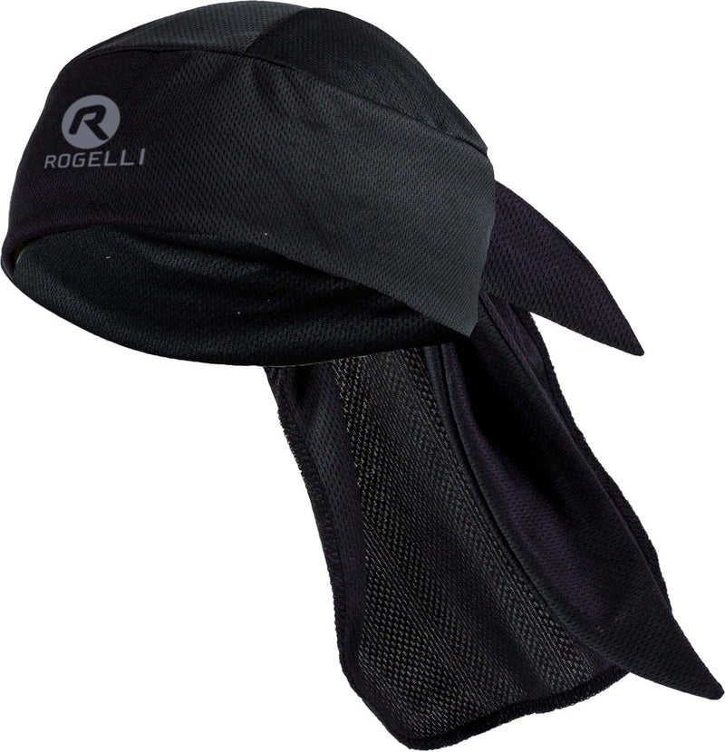 Rogelli bandana wielrennen heren en dames - hoofddoek fietsmuts unisex - zwart - maat one size