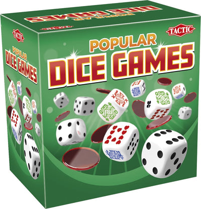 Tactic populaire dobbelspellen – dobbelspel - familiespel – verzameling van 27 dobbelspellen – compact formaat – vanaf 7 jaar