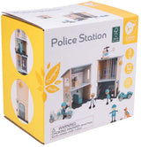 Classic world houten politiebureau speelset voor kinderen. - afbeelding 1