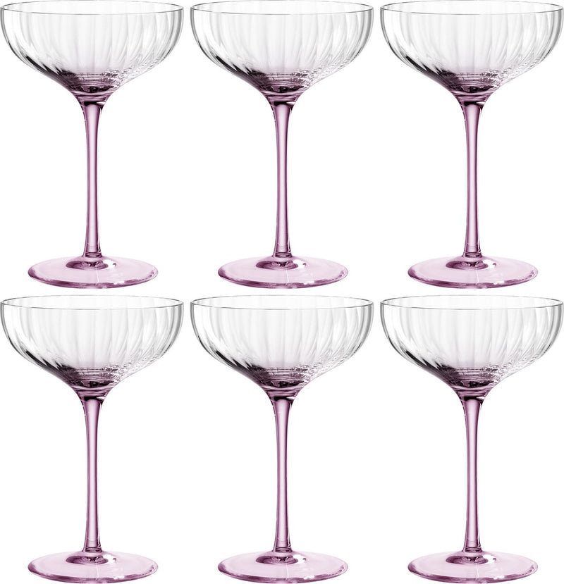 Leonardo poesia champagne coupe 260ml rosé - set 6