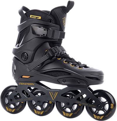 Tempish viber l.e. 90 skeelers volwassenen – 4x90mm wielen – fitness speed inline skates – zwart goud – maat 44