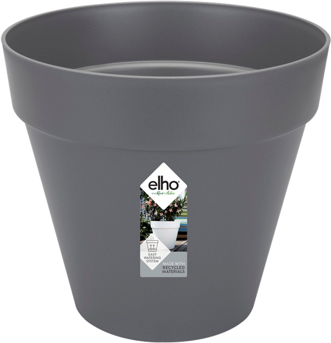 Elho loft urban rond 30 - bloempot voor buiten - ø 28.5 x h 26.0 cm - antraciet