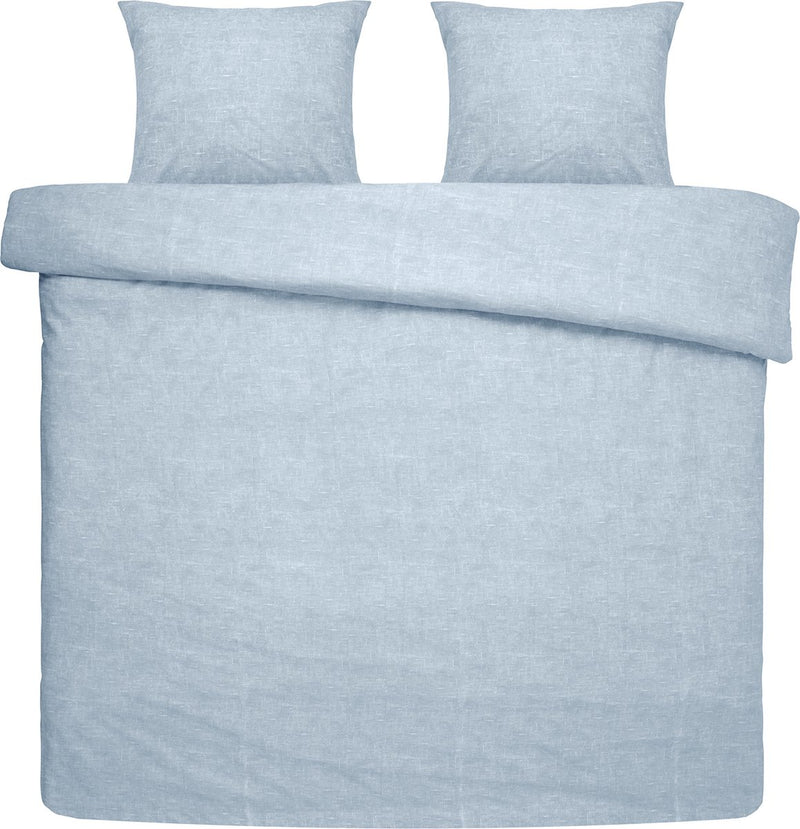 Damai dekbedovertrek ebba - biologisch katoen - 260x200 220 cm - soft blue + 2 kussenslopen 60x70