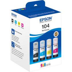 Inktcartridgeset ecotank epson 104 4-kleuren