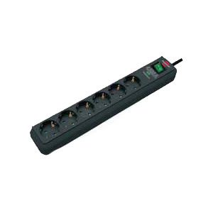 Brennenstuhl eco-line 13500a +surge protection 6x stekkerdoos (antraciet, 1159700015, voor 6 stekkers)