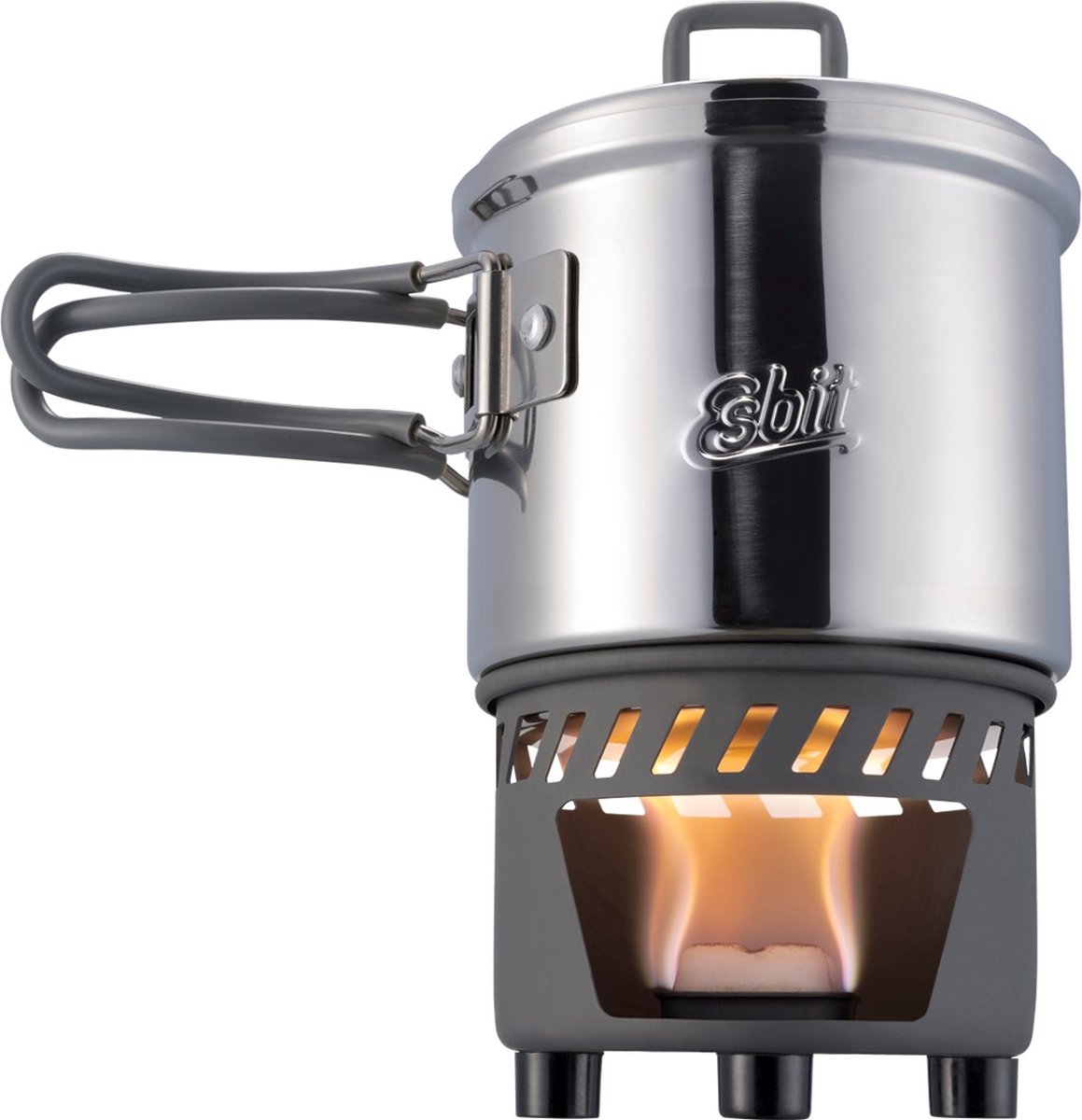 Esbit outdoor kooktoestel 585ml - opbergtas - aluminium rvs
