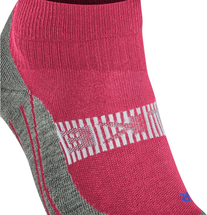 Falke ru4 cool short anti-blaar functioneel materiaal hardloopsokken dames rood - maat 41-42