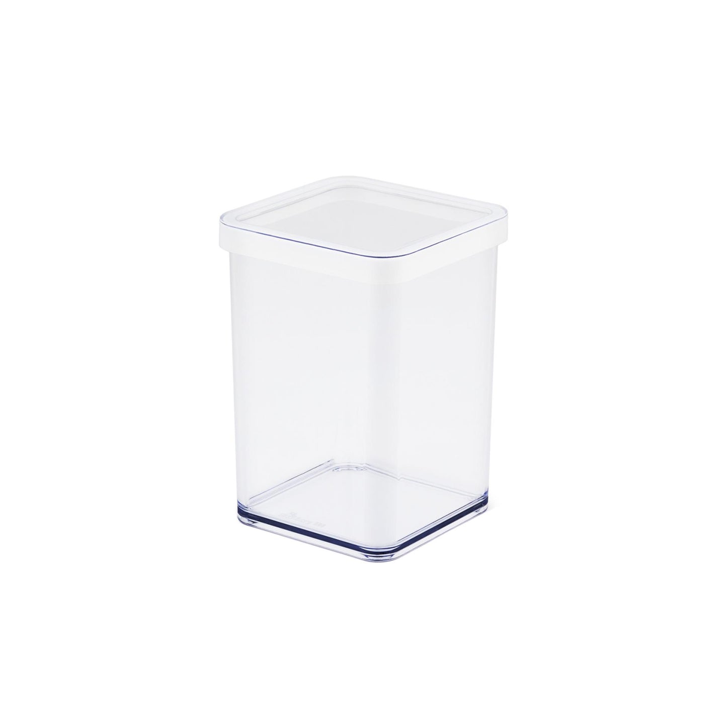 Rotho loft voedselbewaardozen - met witte siliconenafdichtring - 1 liter - transparant