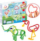 Spaghetteez 70stuks set- flexibele bouwstaafjes- speelgoed 4,5,6,7,8 jaar jongens en meisjes- knutselen meisjes jongens- constructie speelgoed- montessori speelgoed- educatief speelgoed