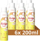 Robijn - zwitsal dry wash spray - 6 flessen x 200 ml - voordeelverpakking
