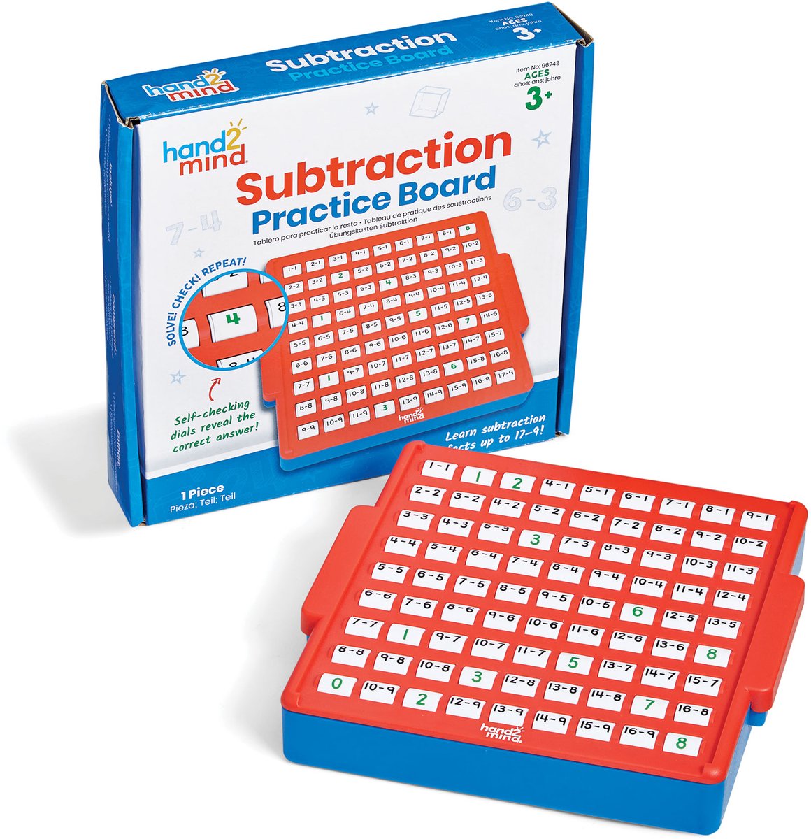 Learning resources interactief rekenbord - subtractie - educatief speelgoed. - 3+