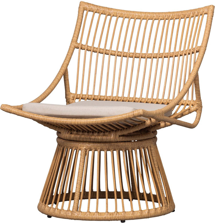 Woood fauteuil alatna - wicker - naturel - 80x64x53