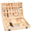 Playwood houten gereedschapskist, 16dlg..
