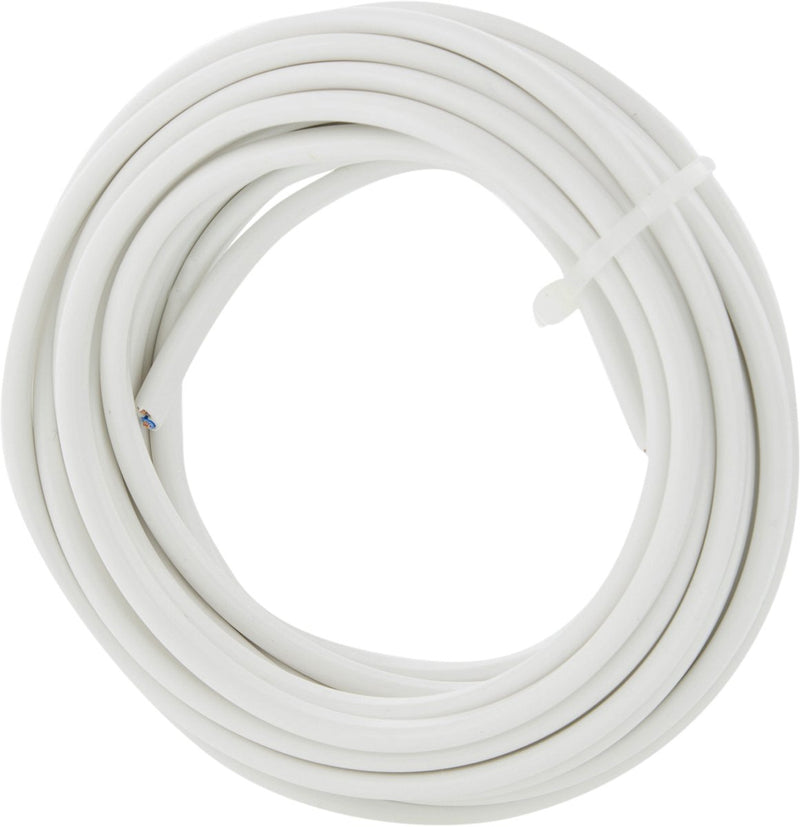 Q-link huishoudsnoer - plat - belastbaar tot 1200w - 2 x 0.75 mmâ² - 5 m - wit
