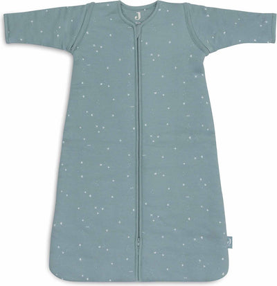 Jollein baby slaapzak winter met afritsbare mouw 110cm - twinkling sea green - winterslaapzak
