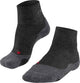 Falke tk2 short anti-blaar dik wol functioneel materiaal wandelsokken dames grijs - maat 39-40