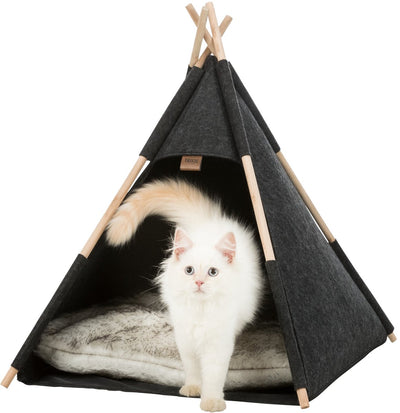 Trixie kattenmand tipi vilt antraciet