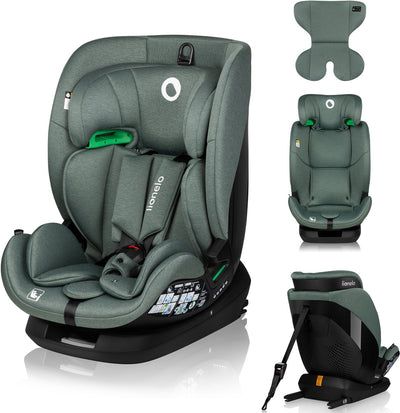 Lionelo lavender i-size baby autostoeltje - 9 tot 36 kg (1,5-12 jaar groep 1 2 3 76-150 cm) - autostoel met isofix - hoge versterkte zijbescherming - ventilatie – stalen versterkin - installatie-indicatoren - atest