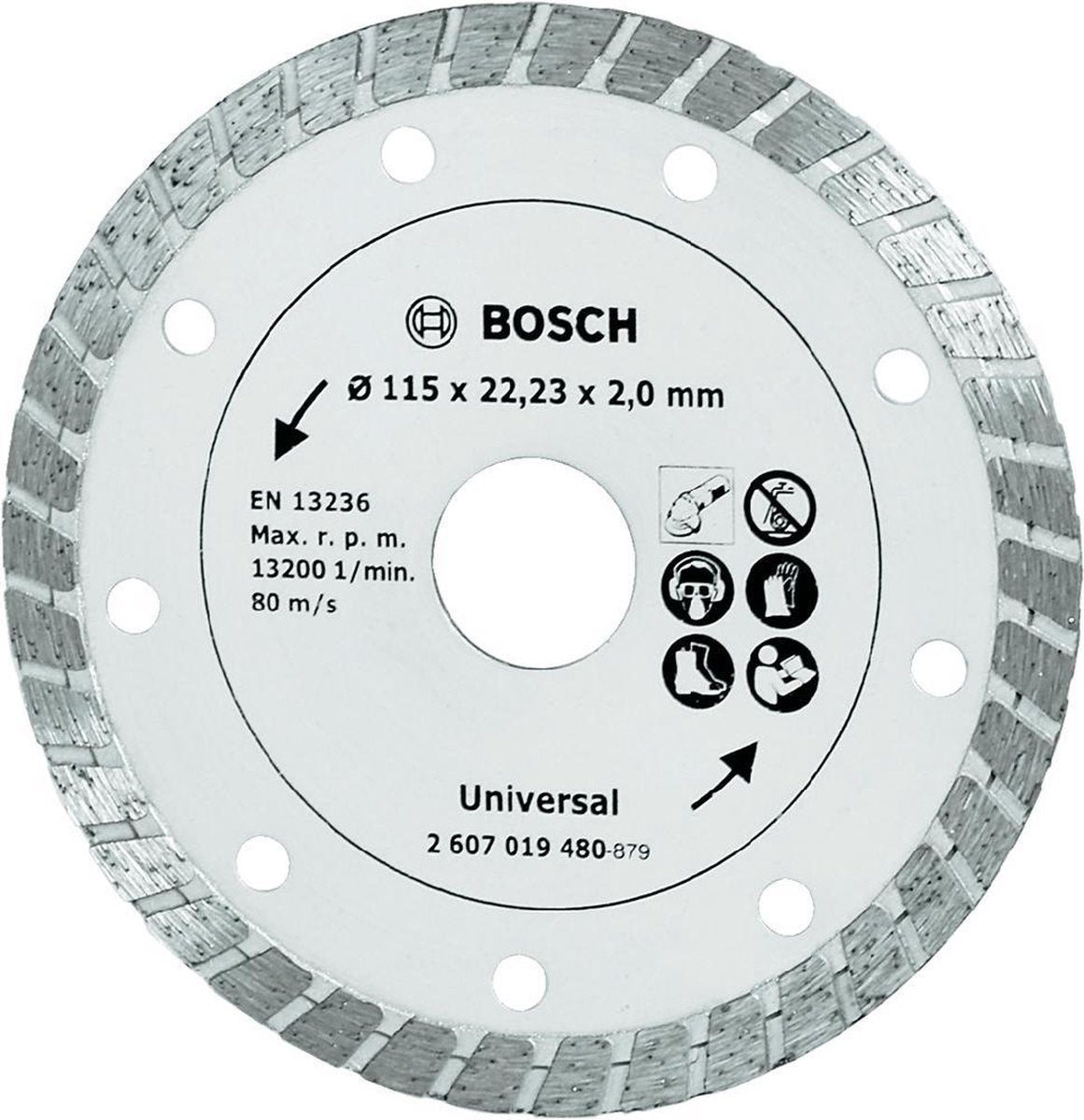 Bosch diamant slijpschijf - turbo - 115 mm