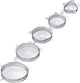 Westmark set van 5 silicone vershouddeksels transparant ø 6.5; 9.5; 14.5; 16.5 20.5cm