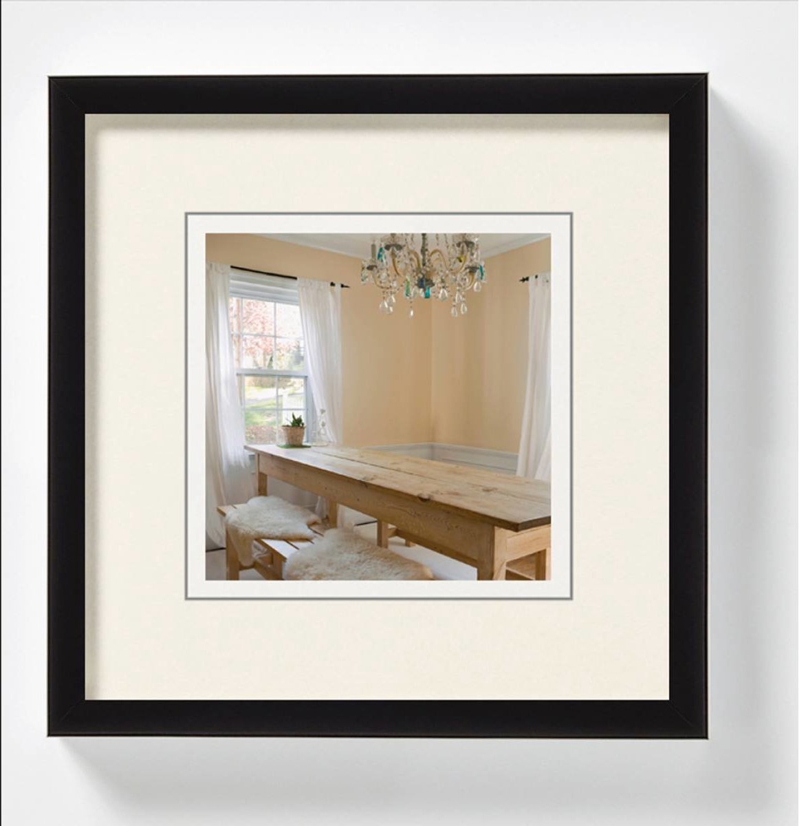 Walther peppers - fotolijst - fotoformaat 20x20 cm - zwart