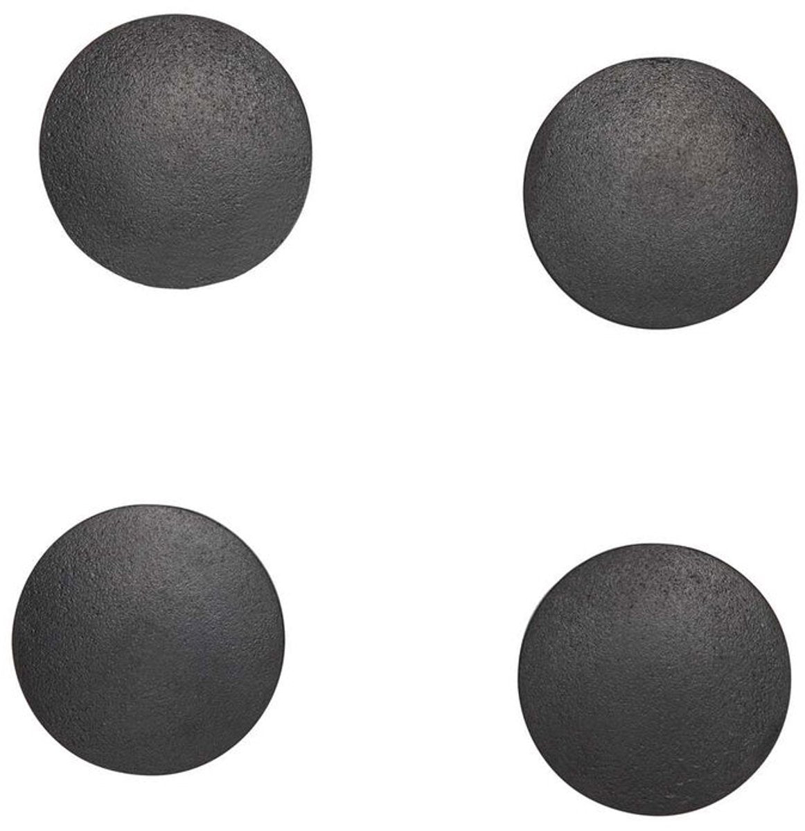 Maul magneet solid rond 4 stuks 0,8 kg kunststof ferriet bruchsicher ø 3.2 x 0.96 cm zwart