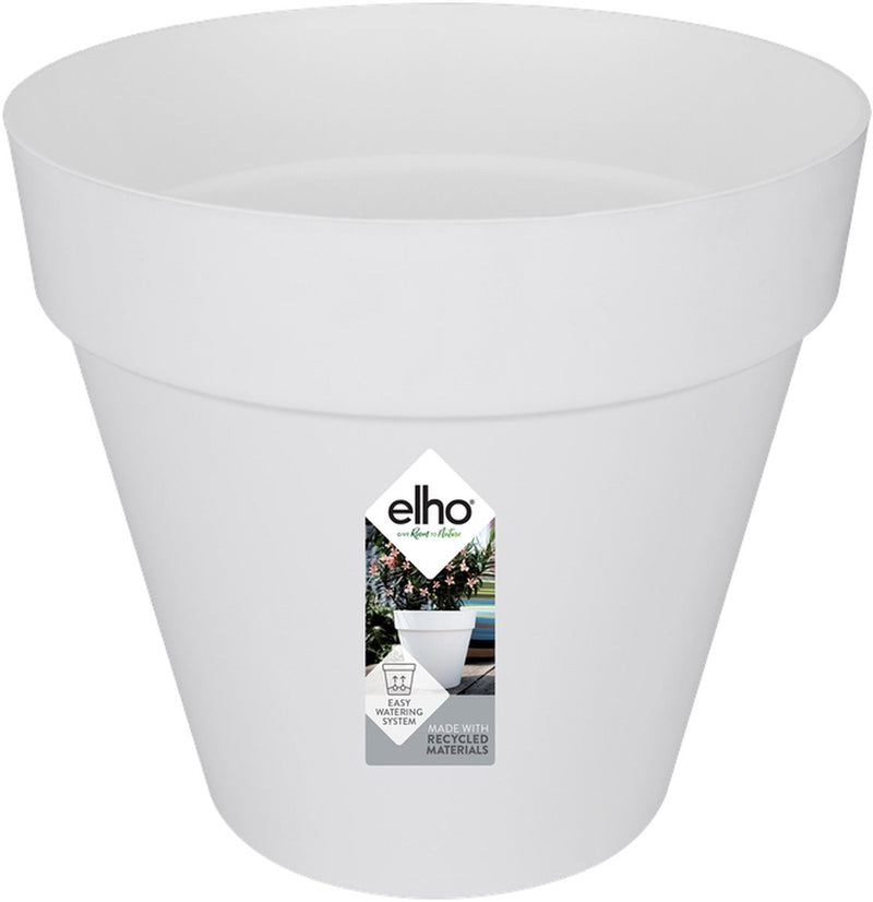 Elho loft urban rond 25 - bloempot voor buiten - ø 24.5 x h 22.0 cm - wit