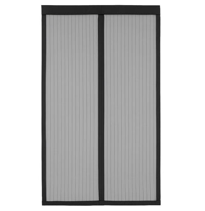 Kinzo insectenhor deur – magnetisch insectengordijn 220x100 cm voor deur – vliegenhor zonder boren – deurhor met klittenband – hor tegen insecten voor balkon, tuin of terras